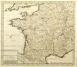 Map of France 1740